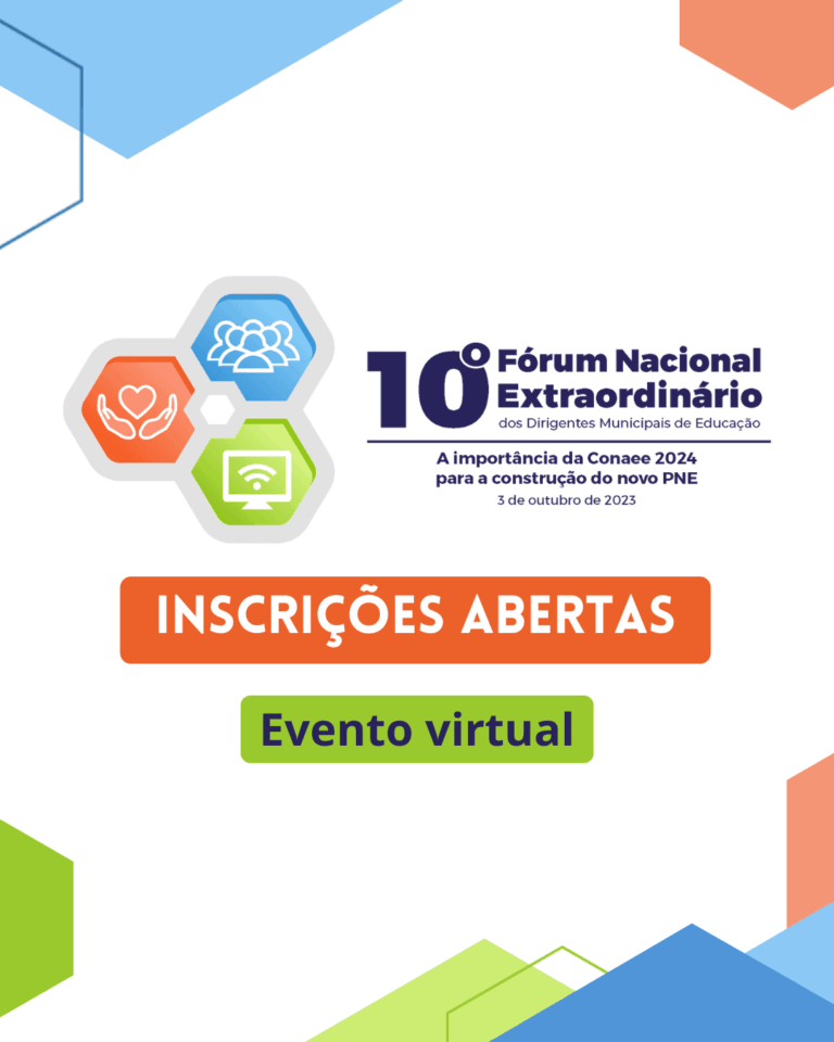 Inscrições abertas para 10º Fórum Nacional Extraordinário da Undime