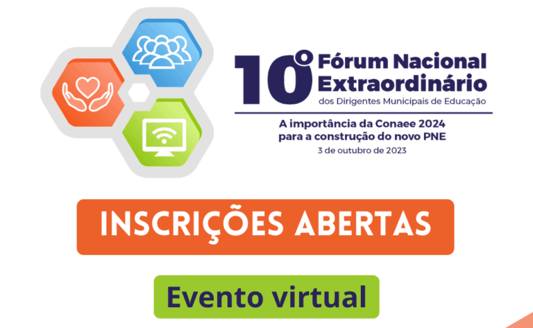 Inscrições abertas para 10º Fórum Nacional Extraordinário da Undime