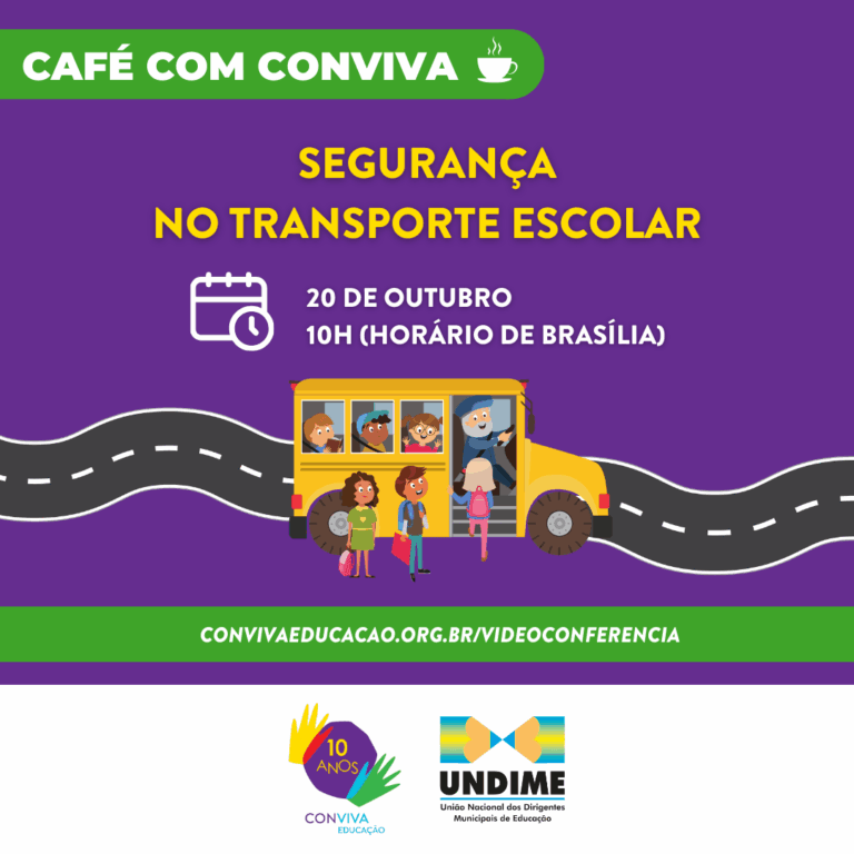 Café com Conviva vai debater segurança no transporte escolar
