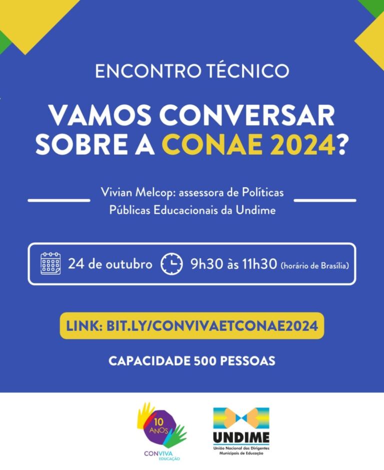 Conviva promove encontro técnico sobre a Conae 2024