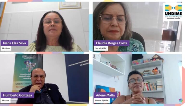 EJA é debatida em videoconferência do Conviva Educação