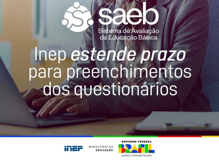 Saeb 2023: Inep estende prazo para preenchimento de questionários