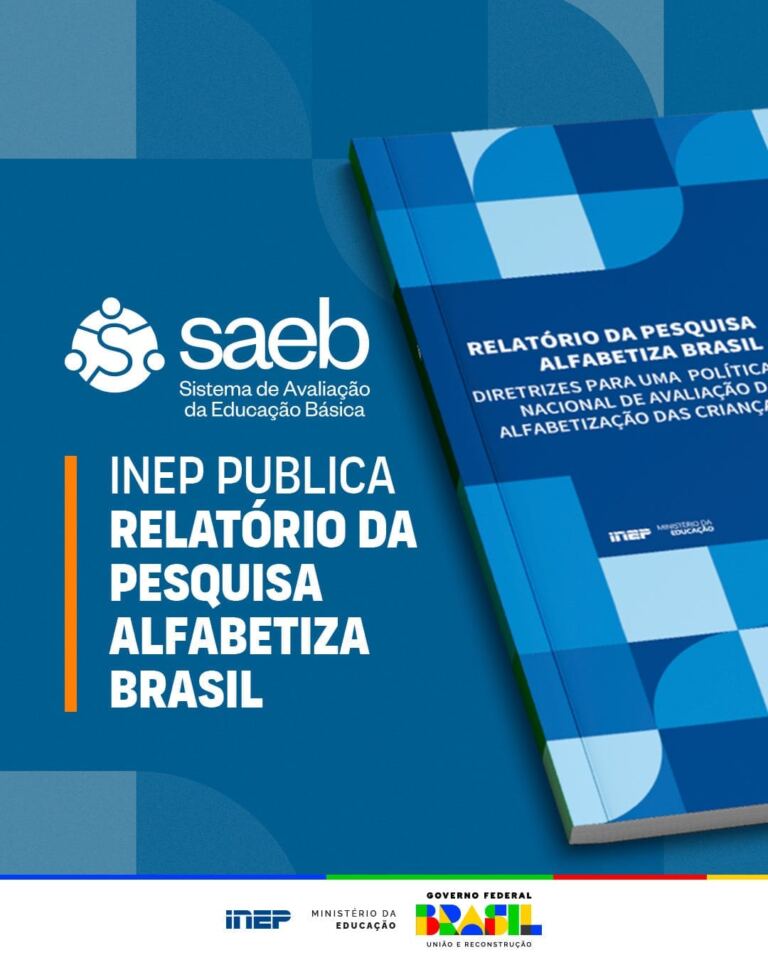 Inep publica relatório da pesquisa Alfabetiza Brasil