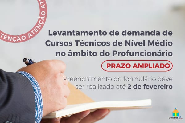 Levantamento de demanda de Cursos Técnicos de Nível Médio no âmbito do Profuncionário