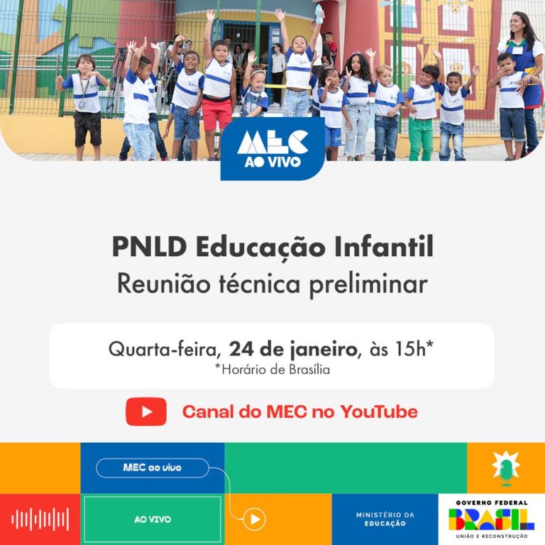 MEC fará reunião técnica sobre PNLD Educação Infantil