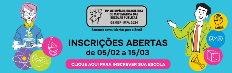 Estão abertas as inscrições para a 19ª Olimpíada Brasileira de Matemática das Escolas Públicas