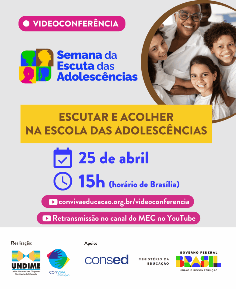 Videoconferência debate escuta e acolhimento nas escolas de anos finais do ensino fundamental