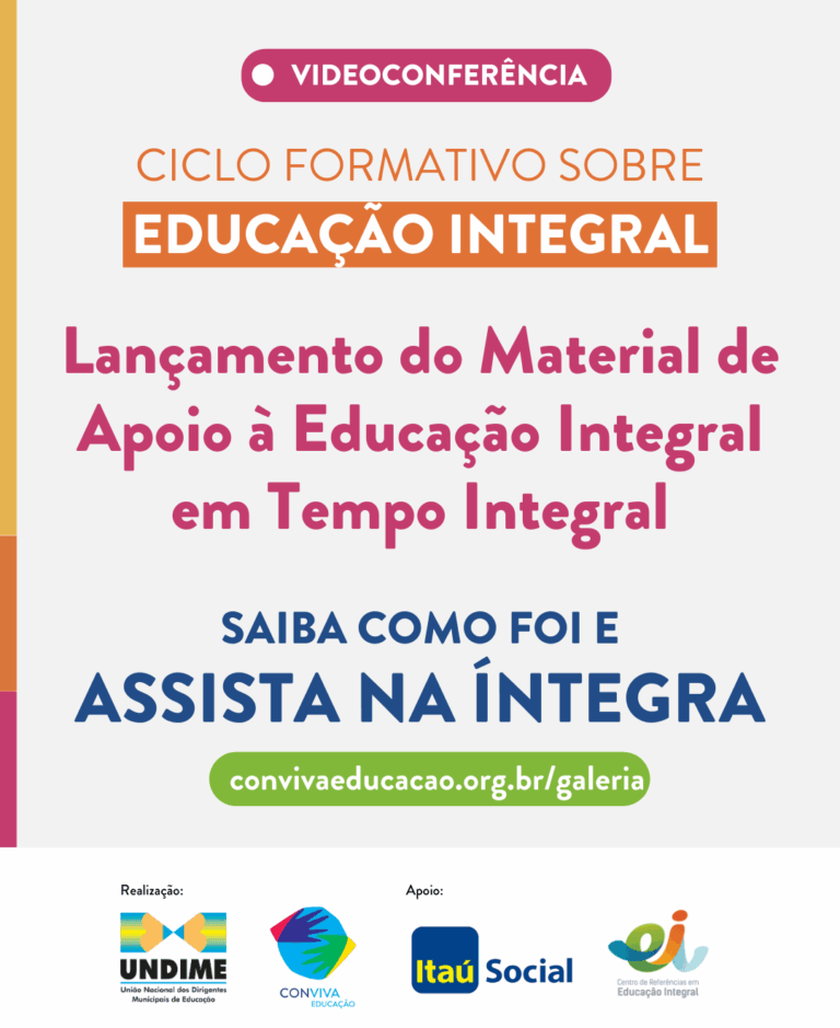 Conviva inicia o Ciclo Formativo sobre Educação Integral