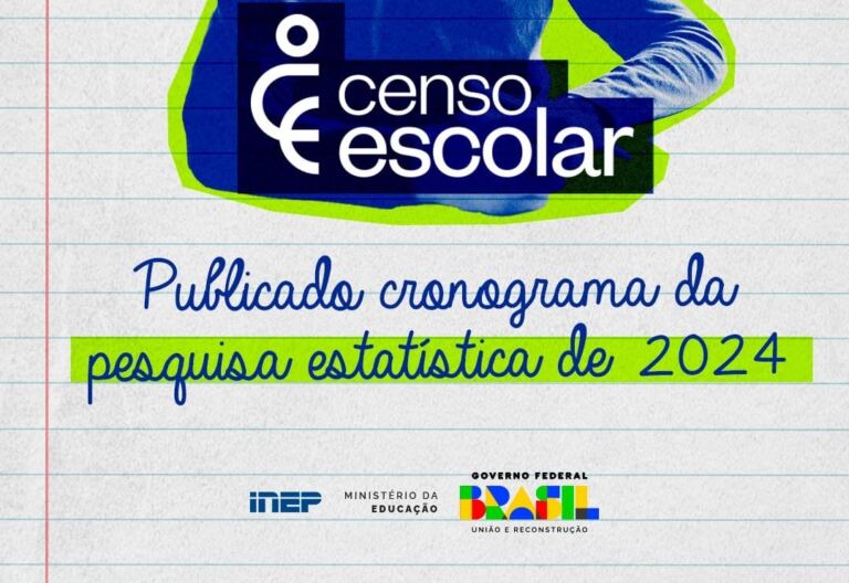 Publicado cronograma do Censo Escolar 2024