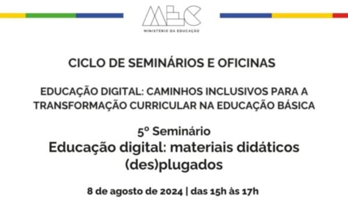 MEC promove webinário sobre educação digital