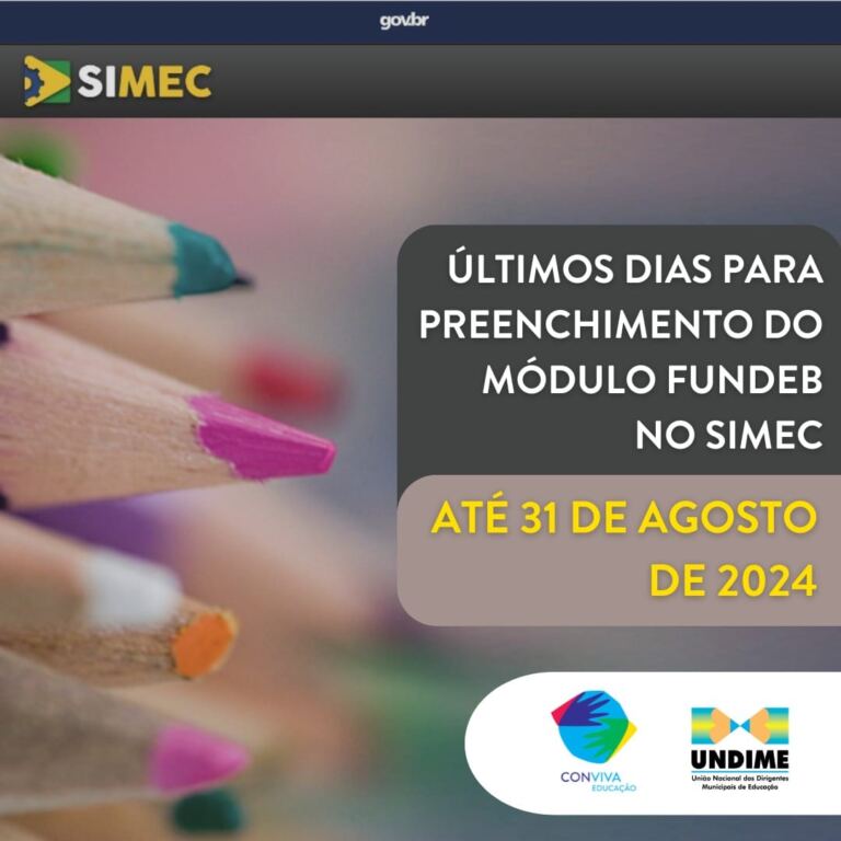 Últimos dias para preenchimento do Módulo do Fundeb no Simec