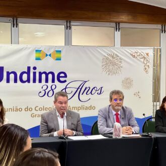 Seccional catarinense presente na reunião do Colegiado Ampliado da Undime Nacional, no Rio Grande do Sul