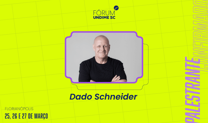 Dado Schneider, considerado pelo site BuzzFeed como “palestrante imperdível”, é a primeira atração confirmada no Fórum Undime SC