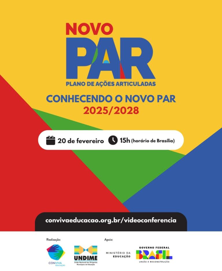 Conhecendo o Novo PAR é o tema próxima videoconferência da Undime