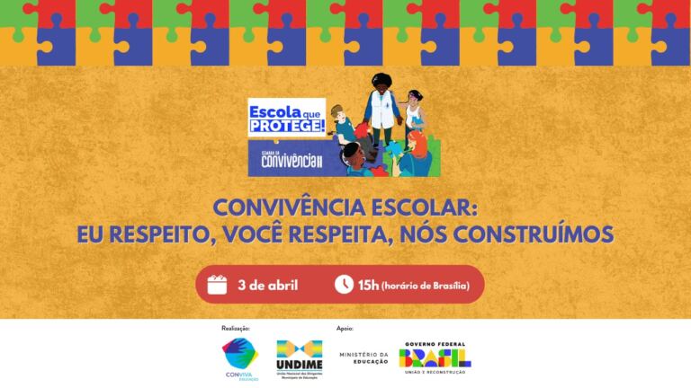 Semana da Convivência Escolar: videoconferência do Conviva discute promoção da cultura de paz nas escolas