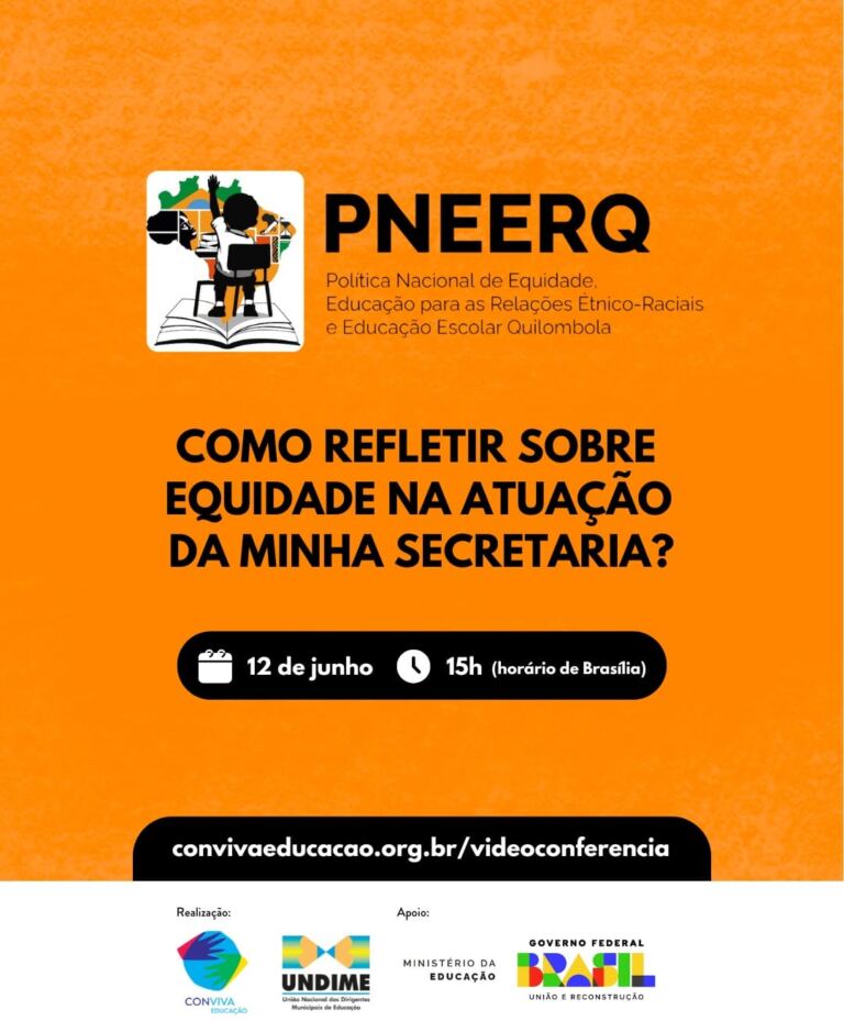 Equidade racial é tema de videoconferência do Conviva Educação