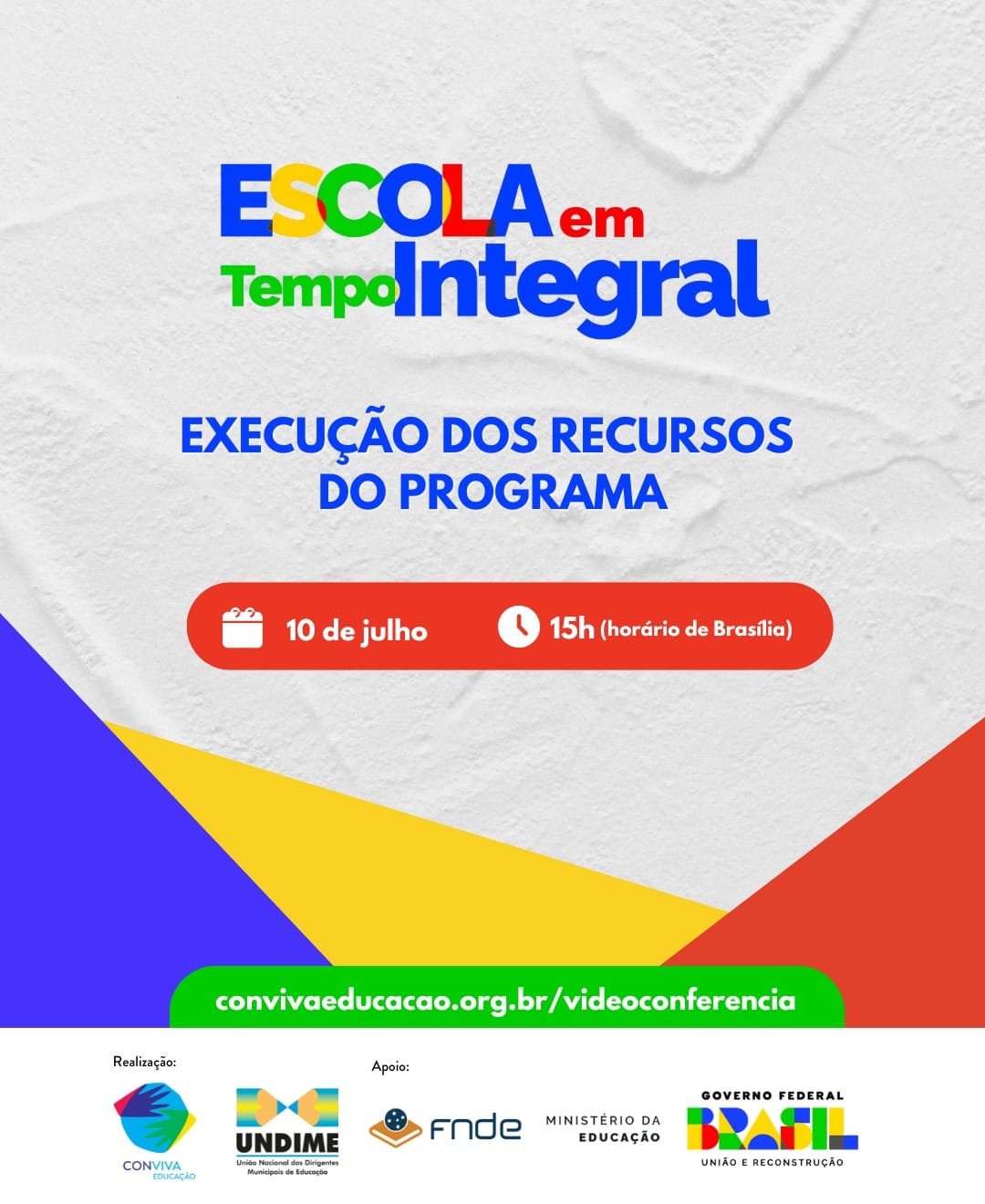Undime realiza videoconferência para orientar sobre a execução financeira dos recursos do Programa Escola em Tempo Integral