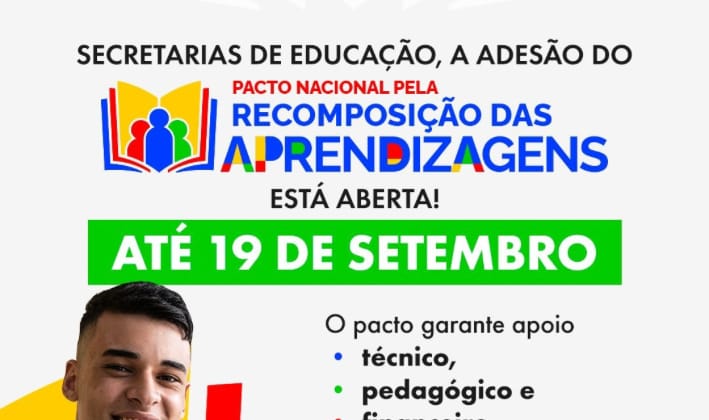 Aberta adesão ao Pacto pela Recomposição das Aprendizagens