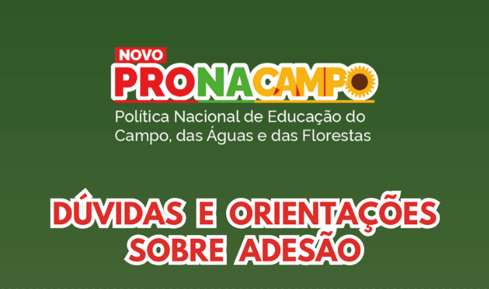 Adesão ao Novo Pronacampo é tema da próxima videoconferência do Conviva Educação