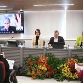 Seccional catarinense presente na reunião do Colegiado Ampliado da Undime Nacional, em Brasília