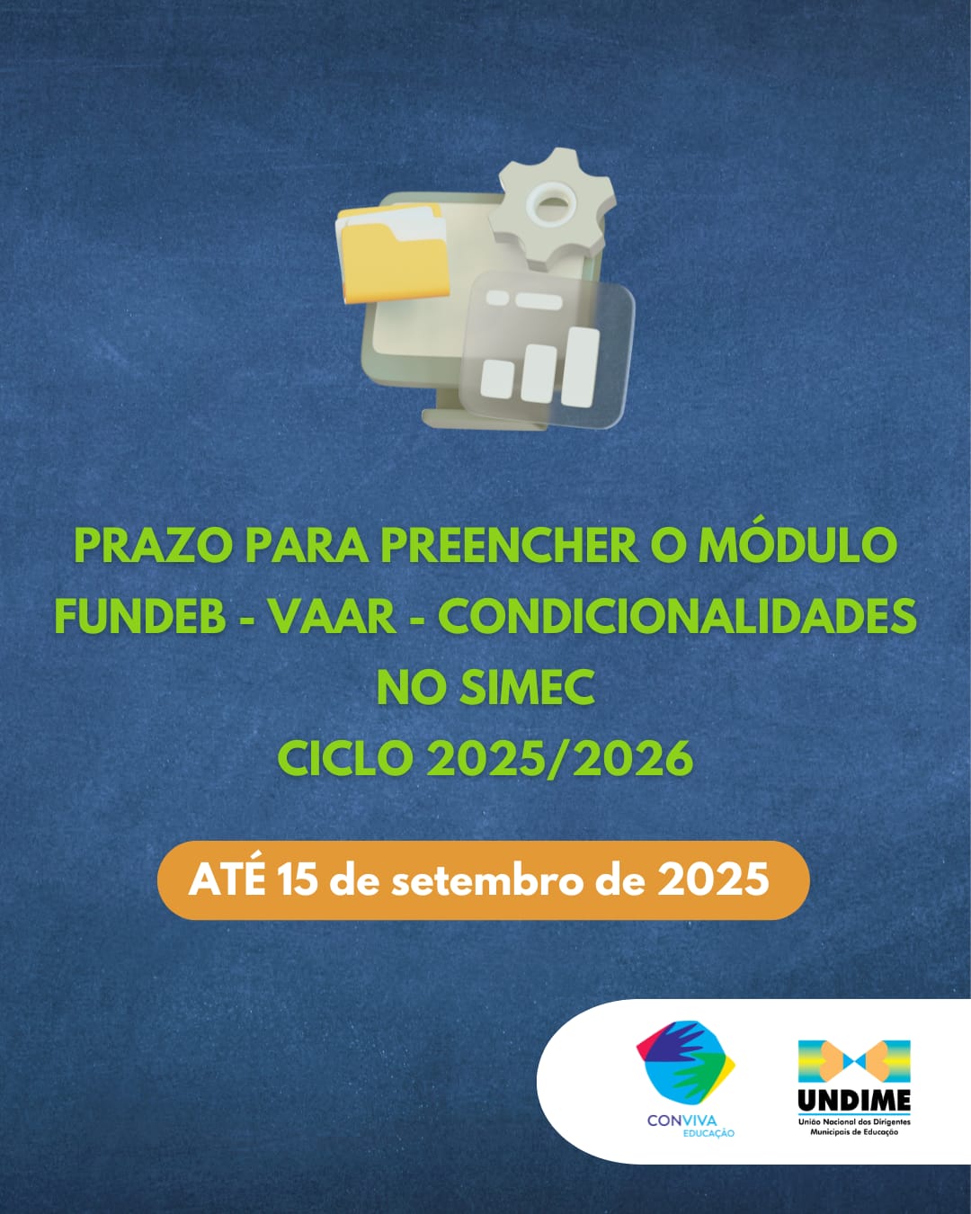 Prazo para o registro das condicionalidades do VAAR-Fundeb termina no dia 15 de setembro