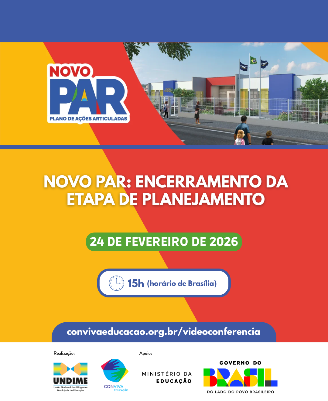 Undime promove live com orientações sobre a etapa de planejamento do Novo PAR