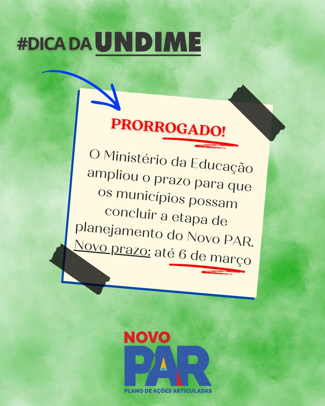 Prorrogado prazo para conclusão da etapa de planejamento do Novo PAR
